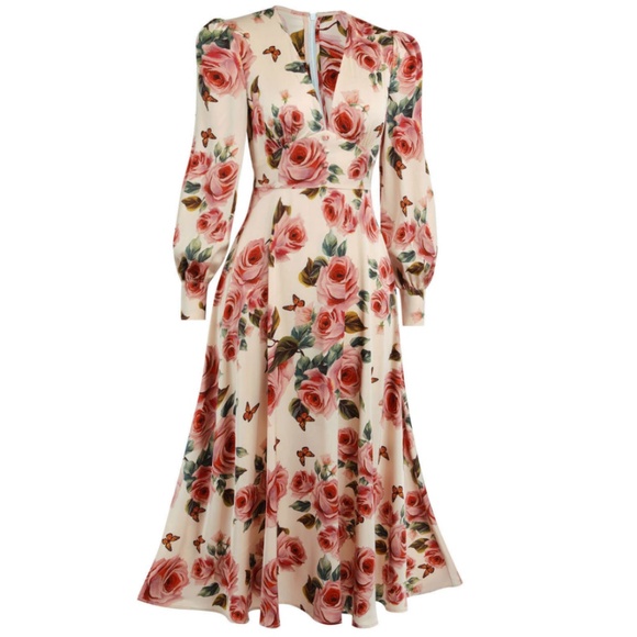 Long sleeve Floral Dress - Picture 2 of 8